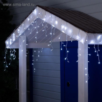 Гирлянда «Бахрома» 4 × 0.6 м, IP44, прозрачная нить, 180 LED, свечение белое, мерцание белым, 220 В Гирлянда «Бахрома» 4 × 0.6 м, IP44, прозрачная нить, 180 LED, свечение белое, мерцание белым, 220 В