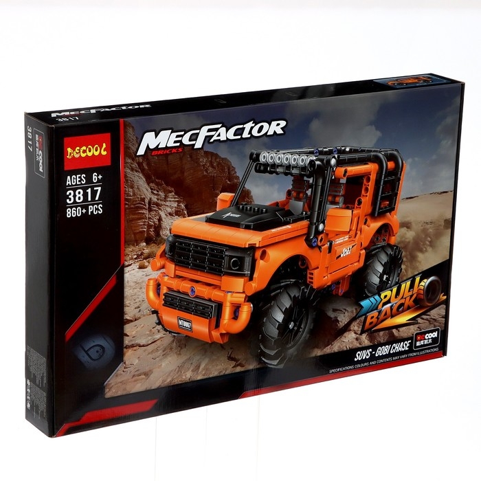 Конструктор Техно «Внедорожник», инерционный механизм, 860 деталей Конструктор Техно «Внедорожник», инерционный механизм, 860 деталей