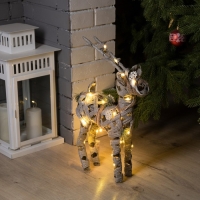 Светодиодная фигура «Серый олень» 29 × 42 × 10 см, металл, текстиль, батарейки ААх2 (не в комплекте), свечение тёплое белое Светодиодная фигура «Серый олень» 29 × 42 × 10 см, металл, текстиль, батарейки ААх2 (не в комплекте), свечение тёплое белое