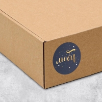 Наклейки для бизнеса и подарков, &laquo;Смейся, вдохновляй,сияй&raquo;, 4 х 4 см, 11 м - 252 шт.