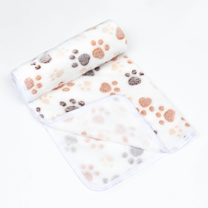 Плед для животных Плед для животных "С любовью", 76 х 52 см, белый