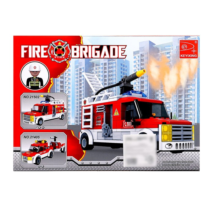 Конструктор Пожарная бригада &laquo;Машина&raquo;, 210 деталей