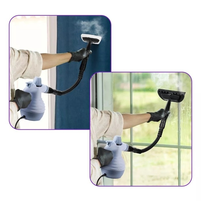 Пароочиститель Kitfort KT-9176, 1050 Вт, 0,35 л, 30 г/мин, нагрев 3 мин, голубой Пароочиститель Kitfort KT-9176, 1050 Вт, 0,35 л, 30 г/мин, нагрев 3 мин, голубой