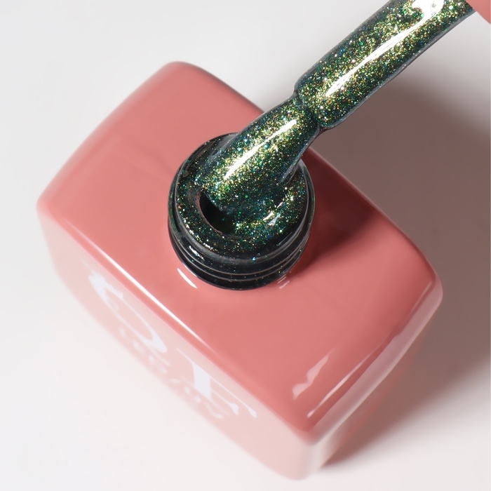 Гель лак для ногтей &laquo;CAT`S EYE SHINE&raquo;, 3-х фазный, 10 мл, LED/UV, цвет зелёный (41)