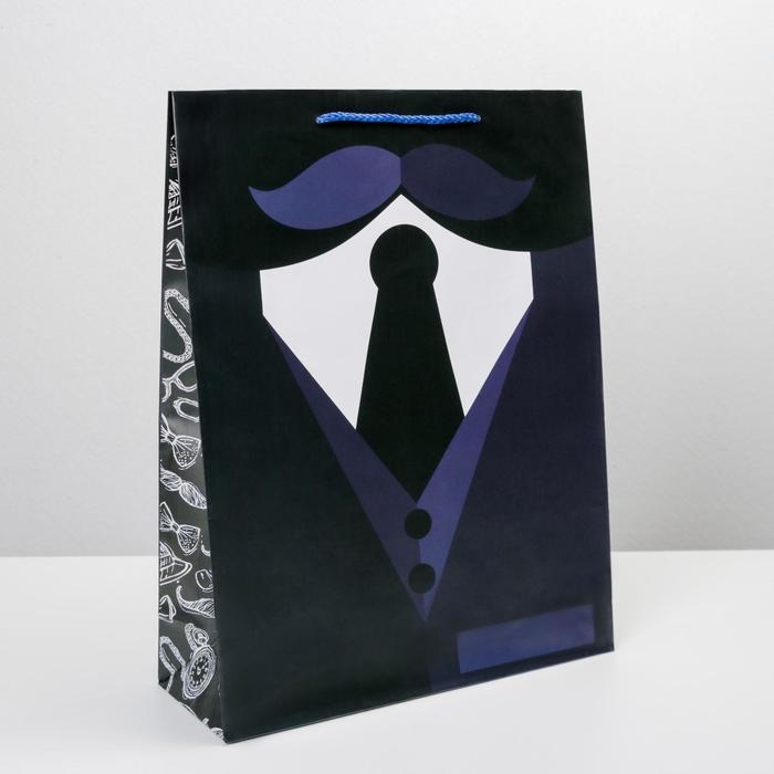 Пакет подарочный ламинированный, упаковка, &laquo;Костюм&raquo;, L 28 х 38 х 9 см