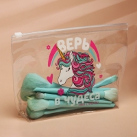 Косметичка из прозрачного PVC 21 х2 х14 см &laquo;Верь в чудеса&raquo;