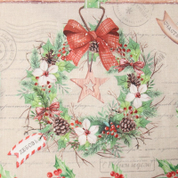 Скатерть новогодняя Этель &laquo;Новогоднее настроение&raquo; 147х220 см,100% хлопок,саржа 190гр/м2 с ГМВО