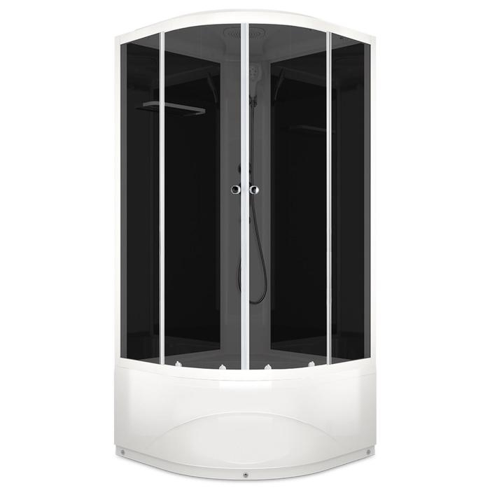 Душевая кабина DOMANI-Spa Delight 88 high, поддон 45 см, черные стенки, тонированное, 80х80 Душевая кабина DOMANI-Spa Delight 88 high, поддон 45 см, черные стенки, тонированное, 80х80