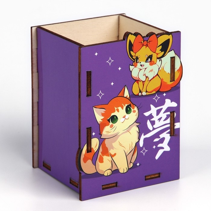 Органайзер для канцелярии &laquo;Милашки Чиби&raquo; 6.7 х 6.5 х 9.6 см