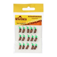 Мормышка вольфрам Marlin's Ручейник, 3 мм, 1.5 г, черный + куб зеленый УФ, 15 шт. Мормышка вольфрам Marlin's Ручейник, 3 мм, 1.5 г, черный + куб зеленый УФ, 15 шт.