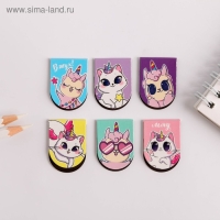 Набор магнитных закладок 6 шт на подложке "Я верю в единорогов" Набор магнитных закладок 6 шт на подложке "Я верю в единорогов"