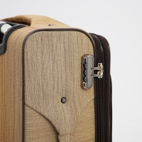 Чемодан средний 52 л (M), отдел на молнии, с расширением, кодовый замок, цвет бежевый Чемодан средний 52 л (M), отдел на молнии, с расширением, кодовый замок, цвет бежевый