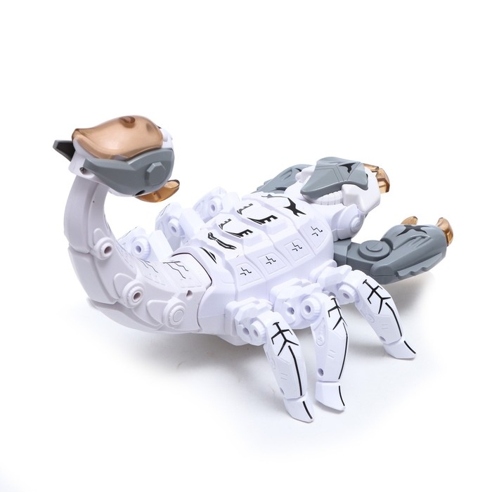 Скорпион «Техно», эффект дыма, световые и звуковые эффекты, работает от батареек, цвет белый Скорпион «Техно», эффект дыма, световые и звуковые эффекты, работает от батареек, цвет белый