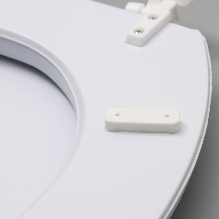 Сиденье для унитаза с крышкой Доляна &laquo;Пляж со звездой&raquo;, 40&times;37 см, мягкое