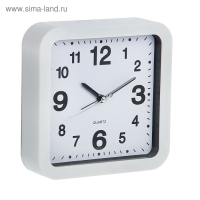 Часы - будильник настольные "Классика", с подвесом, дискретный ход, d-12.5 см, 15 х 15 см, АА Часы - будильник настольные "Классика", с подвесом, дискретный ход, d-12.5 см, 15 х 15 см, АА