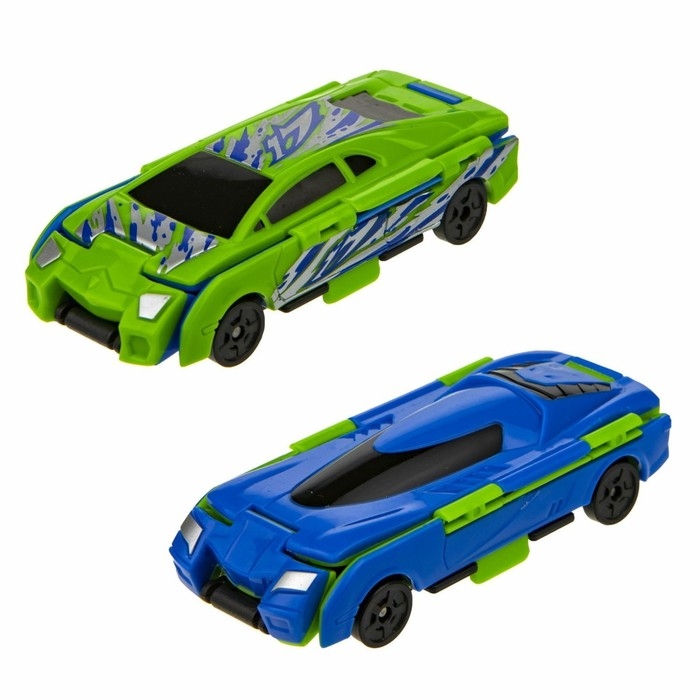 Автовывернушка Transcar Double &laquo;Раптор - Шарк&raquo;, 2в1, 8 см