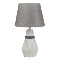 Настольная лампа "Айседора" E14 40Вт белый-серый 23х23х40 см RISALUX