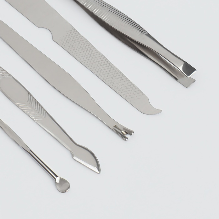 Набор маникюрный, 8 предметов, в футляре, цвет МИКС Набор маникюрный, 8 предметов, в футляре, цвет МИКС