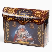 Новогодний подарок, сладкий, детский &laquo;Дед Мороз&raquo;, конфеты + слайм, 500 г
