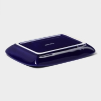 Маслёнка Доляна &laquo;Лимон&raquo;, 17&times;12&times;8,5 см, цвет белый