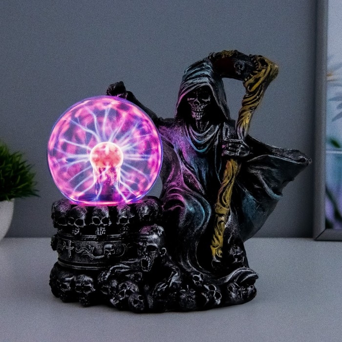 Плазменный шар Плазменный шар "Катикула" серый 20х12х23 см RISALUX