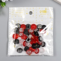 Пуговицы пластик на полуножке "Серебристая бабочка" цветная МИКС набор 40 шт 1,2х1,2 см Пуговицы пластик на полуножке "Серебристая бабочка" цветная МИКС набор 40 шт 1,2х1,2 см