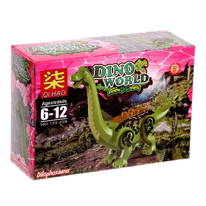 Конструктор блочный &laquo;Динозавры&raquo;, 12 видов, МИКС