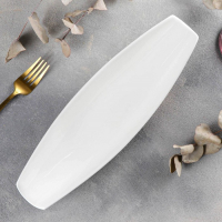 Блюдо фарфоровое Wilmax, 33&times;10 см, цвет белый