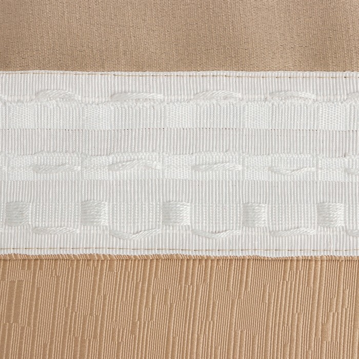 Штора портьерная Этель "Фактура"цв.молочный,на шторн.ленте 250*265 см,100% п/э