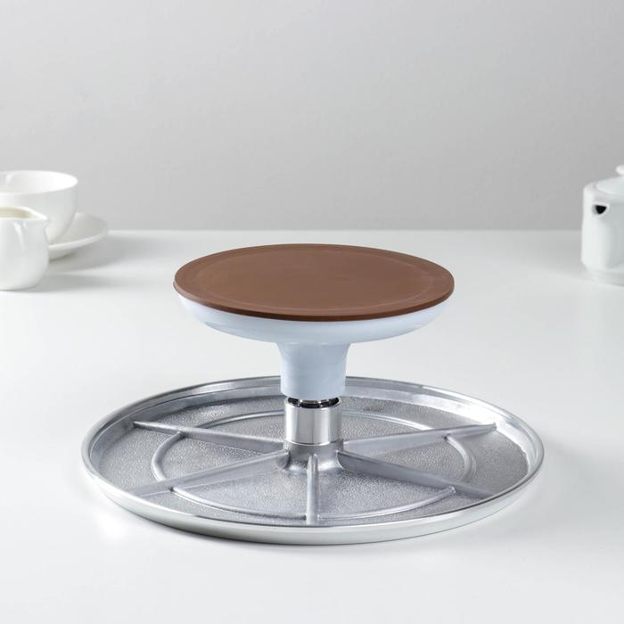 Подставка для торта вращающаяся &laquo;Лазурь&raquo;, d=31 см, цвет МИКС