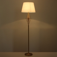 Торшер 19111/1 E27 40Вт бронза-золото 45х45х168 см