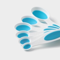 Набор мерных ложек Доляна &laquo;Тепло&raquo;, 6 шт: 0,62/1,25/2,5/5/7,4/15 мл, цвет МИКС