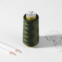 Нитки 40/2, 1500 м, цвет хаки Нитки 40/2, 1500 м, цвет хаки