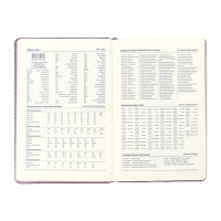 Ежедневник недатированный, обложка ПВХ, формат А5, 140 л, клетка, металлик Розовый