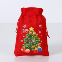 Мешок с термонаклейкой «Праздник», 13 х 18 см +/- 1.5 см, Новый год Мешок с термонаклейкой «Праздник», 13 х 18 см +/- 1.5 см, Новый год