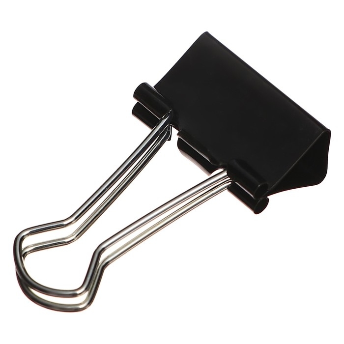 Набор зажимов для бумаг 32 мм, 24 штук, в пластиковой тубе, черные Набор зажимов для бумаг 32 мм, 24 штук, в пластиковой тубе, черные