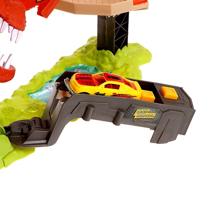 Автотрек &laquo;Дино-трек&raquo;, с запуском, звуковые эффекты