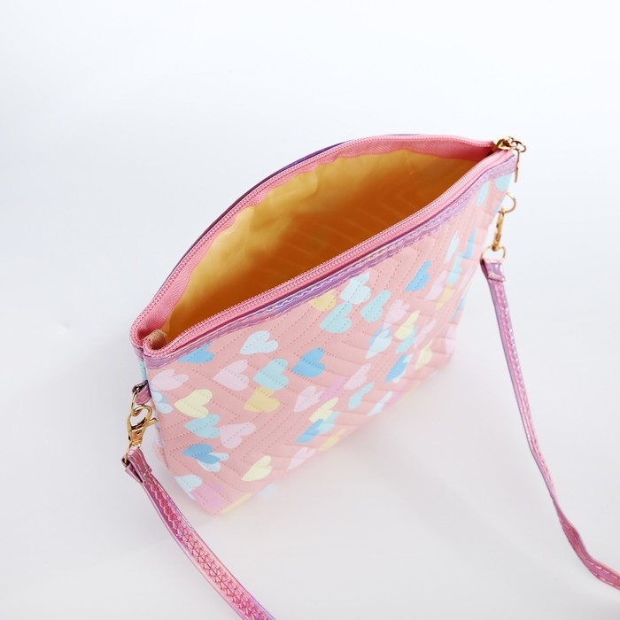 Сумка детская для девочки на молнии, цвет розовый Сумка детская для девочки на молнии, цвет розовый