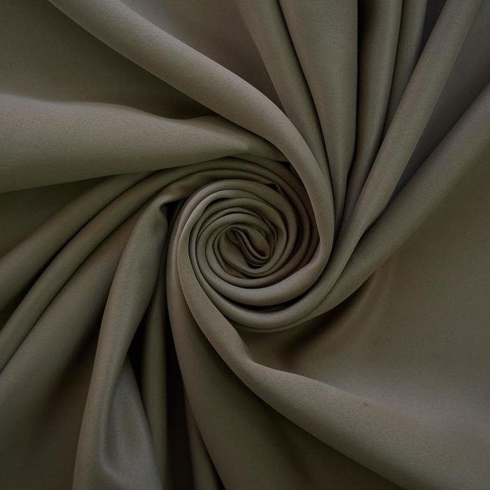 Штора портьерная для кухни Witerra Матовый 135х180 см, коричневый, блэкаут, пэ100%