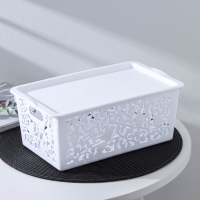 Контейнер пластиковый для хранения с крышкой Доляна &laquo;Птицы&raquo;, 29&times;17,5&times;12 см, цвет МИКС