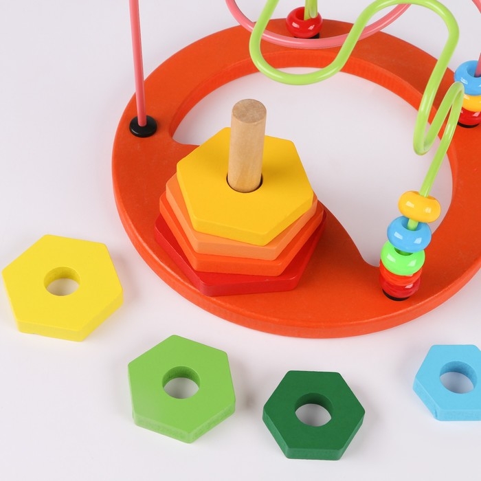 Серпантинка-лабиринт &laquo;Радужное настроение&raquo;, пирамидка