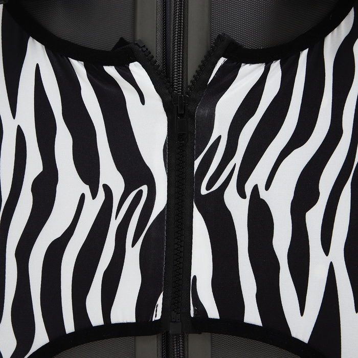 Чехол на чемодан L, цвет белый/чёрный Чехол на чемодан L, цвет белый/чёрный