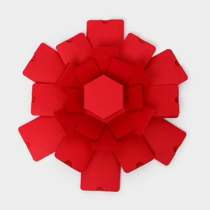 Коробка-сюрприз раскладушка, Красная Коробка-сюрприз раскладушка, Красная