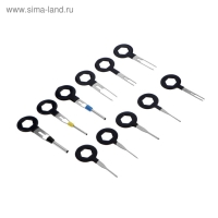 Инструмент для автоэлектроники, прорезиненный, набор 11 предметов