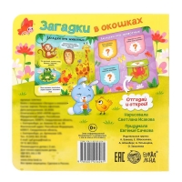 Книга картонная с окошками «Загадки в окошках» 10 стр. Книга картонная с окошками «Загадки в окошках» 10 стр.