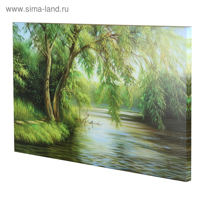 Картина на холсте "Склонившись над рекой" 60*100 см