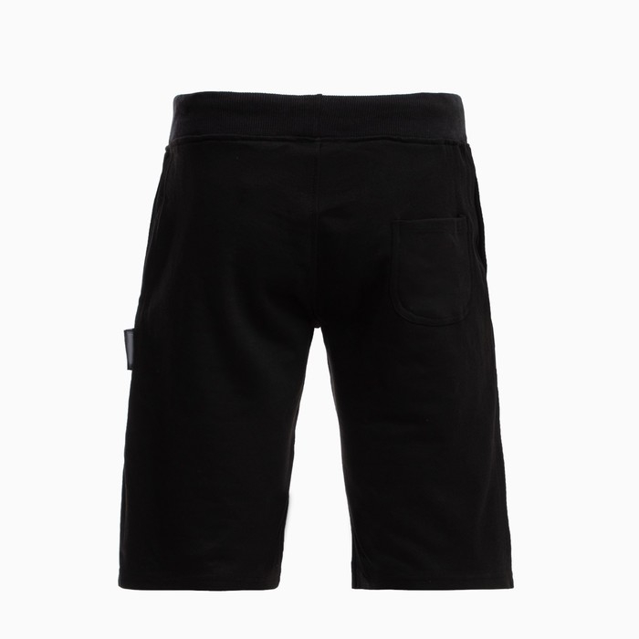 Костюм мужской (футболка/шорты), цвет чёрный/принт МИКС, размер M