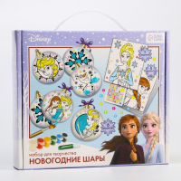 Набор для творчества на Новый год "Новогодний шар под раскраску", 6 штук 5.5 см, Холодное сердце Набор для творчества на Новый год "Новогодний шар под раскраску", 6 штук 5.5 см, Холодное сердце