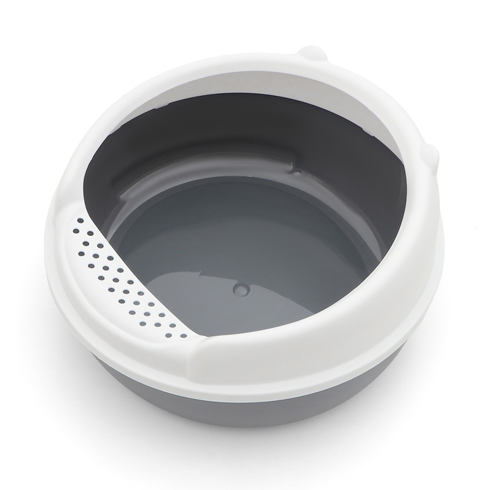 Туалет Нюша S с бортом без сетки 41 х 39 х 20 см серый FIX Туалет Нюша S с бортом без сетки 41 х 39 х 20 см серый FIX