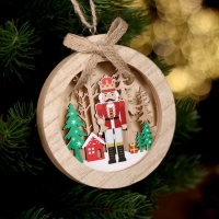 Новогодний декор с подсветкой &laquo;Щелкунчик&raquo; 10,5 &times; 1,5 &times; 10,5 см